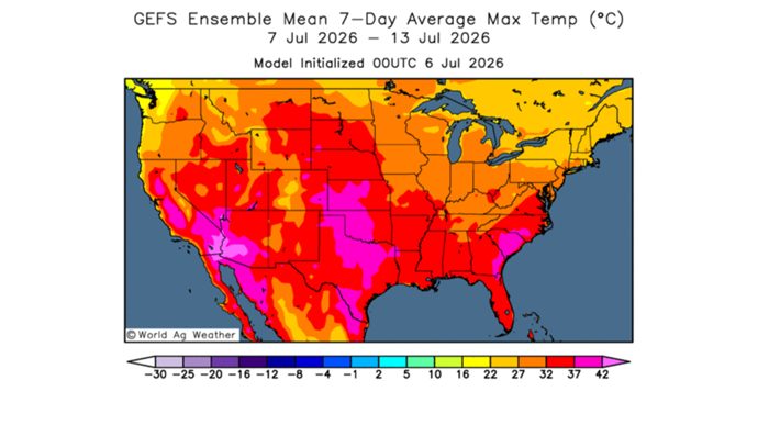 La Corn Belt aussi est touchée par une vague de chaleur